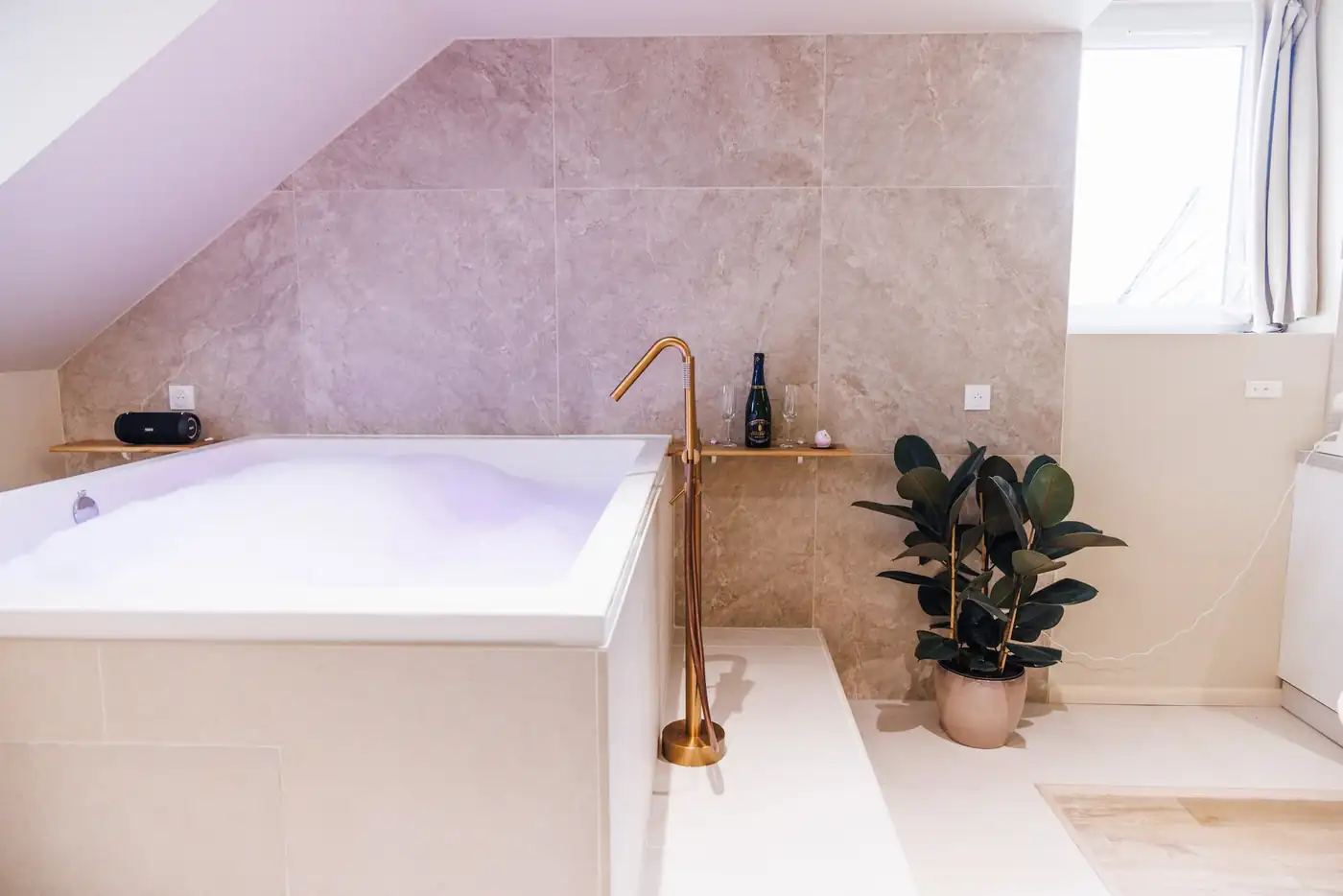 Eden Room – Sauna, spa bath, marble and play room